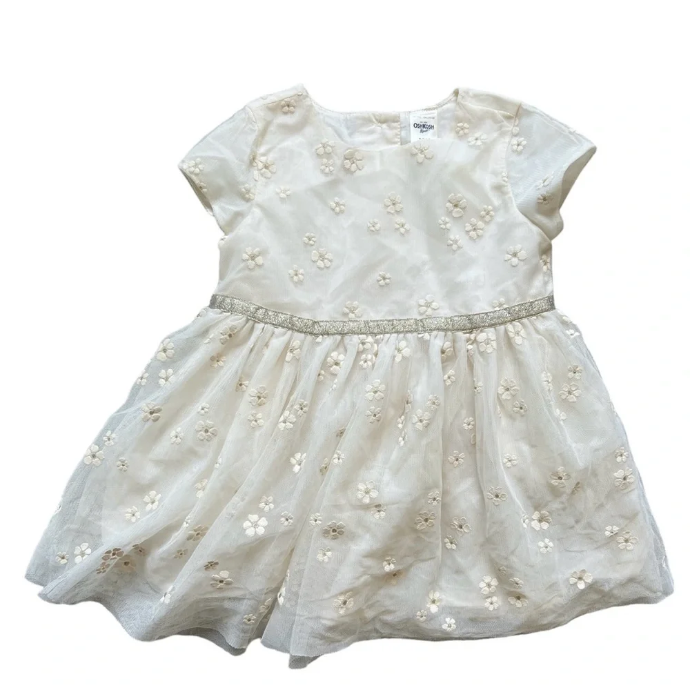 OshKosh Baby Girl Floral Tulle Dress | 18M